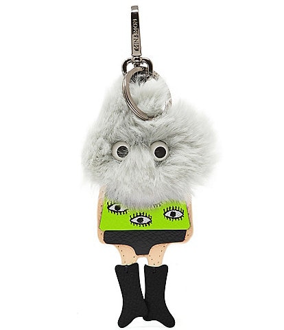 Min & Mon Faux Fur Studded Monster Charm