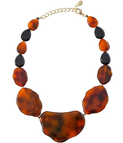 Ming Wang Abstract Tortoise Statement Necklace