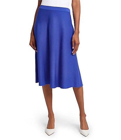 Ming Wang Aria Soft Knit A-Line Skirt