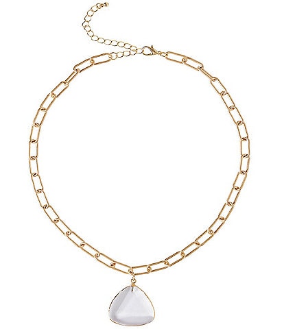 Ming Wang Crystal Short Pendant Necklace
