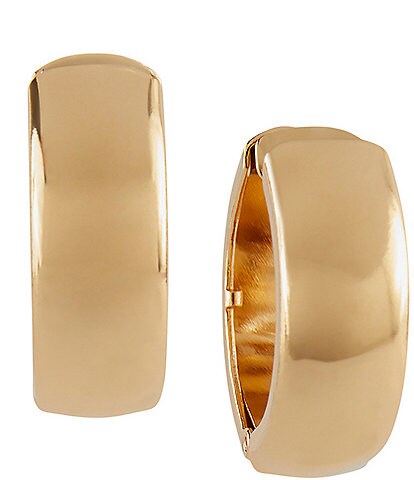 Ming Wang Gold Hoop Clip Earrings
