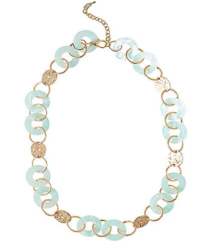 Ming Wang Resin Link Statement Necklace