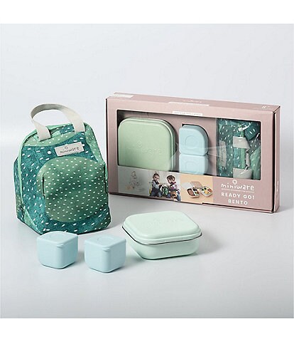 Miniware Ready Grow Kids Bento Box & Lunch Tote Set - Prickly Pear