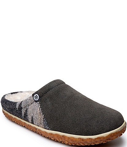 Minnetonka Tahoe Suede Clog Slippers