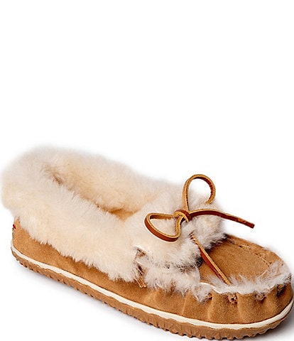 Minnetonka Ultimate Sheepskin Suede Slippers