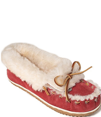 Minnetonka Ultimate Sheepskin Suede Slippers