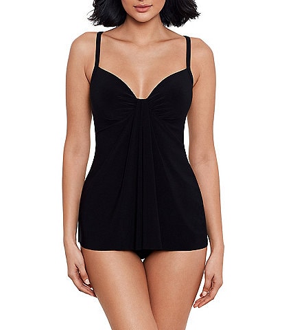 Miraclesuit Marina Rock Solid Underwire Tankini Swim Top & Solid High Rise Bikini Swim Bottom