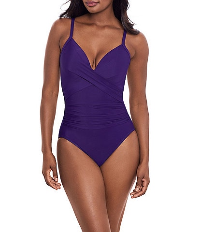 Miraclesuit Rock Solid Captivate Sweetheart Criss-Cross Back Underwire One Piece Swimsuit