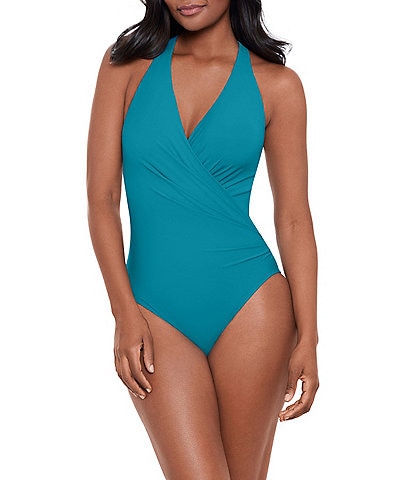 Miraclesuit Rock Solid Wrapsody Shaping One Piece Swimsuit