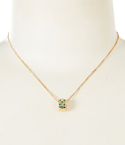 Miranda Frye Celeste Emerald Pendant Necklace