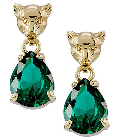 Miranda Frye Panther Emerald Drop Earrings