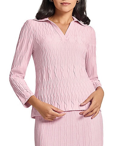 MISOOK Geometric Knit Collar Neck Bracelet Sleeve Tunic