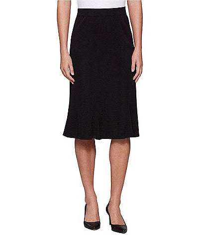 MISOOK Gored Mylana Knit Pull-On Skirt