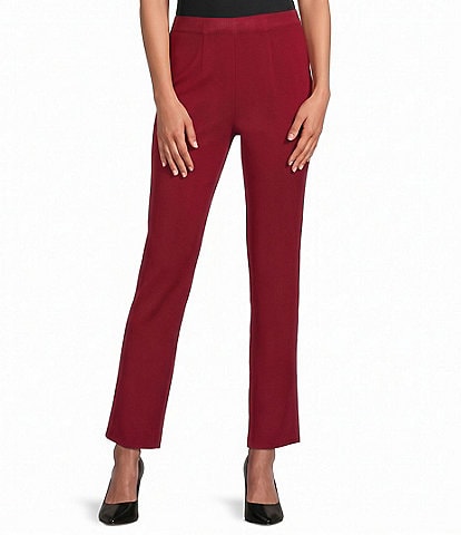 MISOOK Knit Nancy Slim Leg Pull-On Ankle Pants