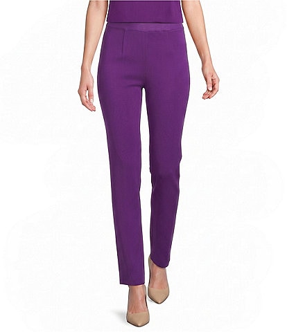 MISOOK Knit Nancy Slim Leg Pull-On Ankle Pants