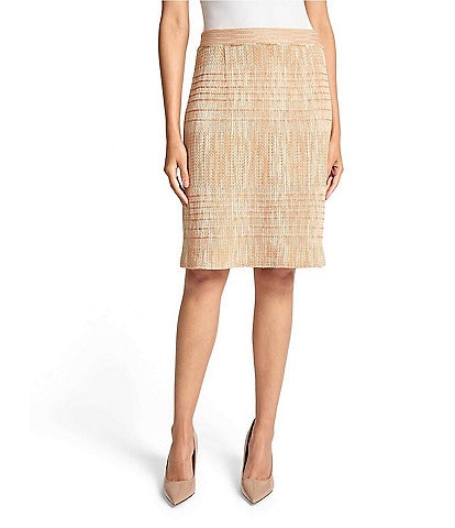 MISOOK Melange Knit High Rise Straight Skirt