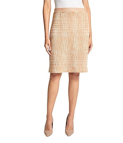 MISOOK Melange Knit High Rise Straight Skirt