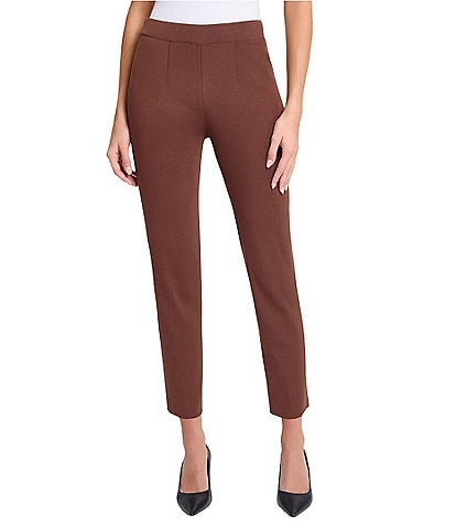 MISOOK Nancy Maylana Knit Slim Leg Pull-On Pants