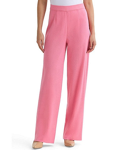 MISOOK Nancy Mylana Knit Wide Leg Pull-On Pants