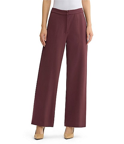 MISOOK Naomi Luxe Stretch Ponte Wide Leg Pants