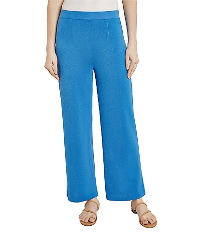 MISOOK No-Roll Waist Straight Leg Coordinating Pull-On Ankle Pants