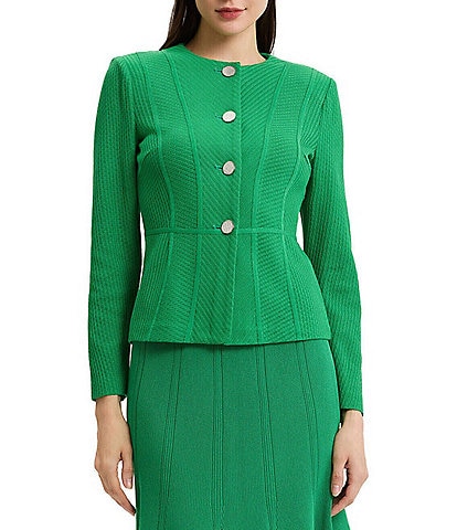 MISOOK Wrinkle-Resistant Knit Tailored Jacket