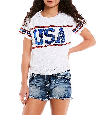 Miss Chievous USA Sequin Tee