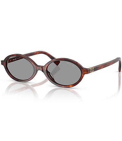 Miu Miu Women's MU 04ZSF 50mm Oval Sunglasses