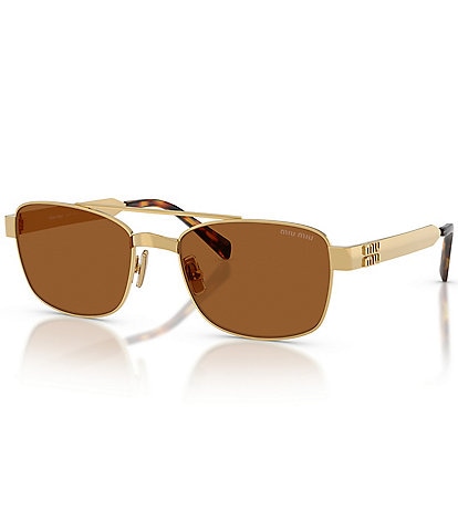 Miu Miu Women's MU C52S 56mm Rectangle Sunglasses