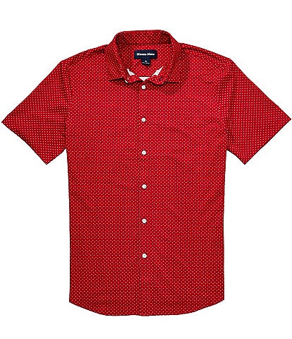 Mizzen+Main Halyard Dot Print Short Sleeve Woven Shirt