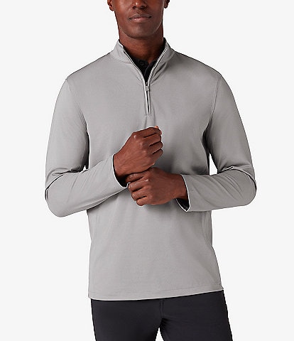 Grey Men's Quarter-Zip Sweaters