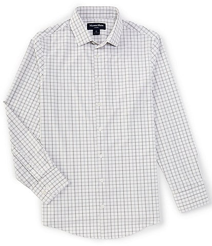 Mizzen+Main Performance Stretch Leeward Eric Plaid Long Sleeve Woven Shirt