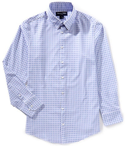 Mizzen+Main Performance Stretch Leeward Hatch Long Sleeve Woven Shirt