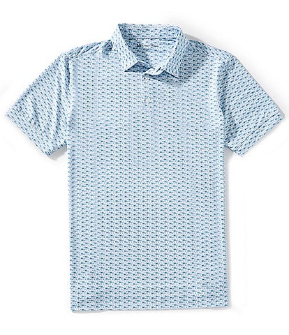 Mizzen+Main Performance Stretch Versa Island Time Short Sleeve Polo Shirt