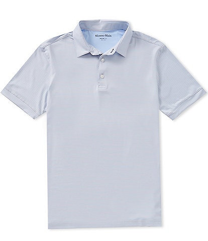 Mizzen+Main Performance Stretch Versa Stripe Short Sleeve Polo Shirt