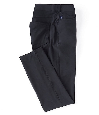 Mizzen+Main Slim-Fit Helmsman Solid 5-Pocket Performance Stretch Flat Front Pants