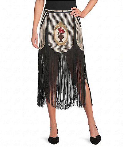 Mo Maya Wildflower Fringe Skirt