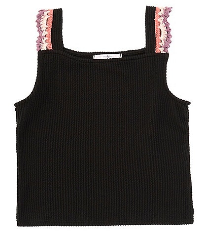 Moa Moa Big Girls 7-16 Sleeveless Crocheted Tank Top
