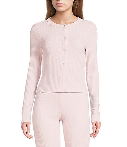 Moa Moa Button Front Long Sleeve Top