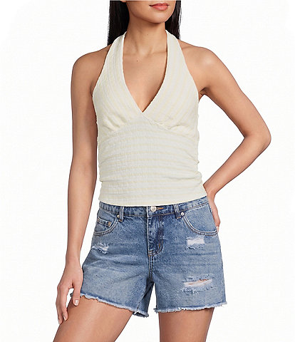Moa Moa Halter Cropped Top