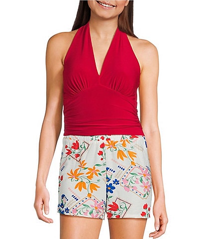 Moa Moa Halter Neck Tie Back Top