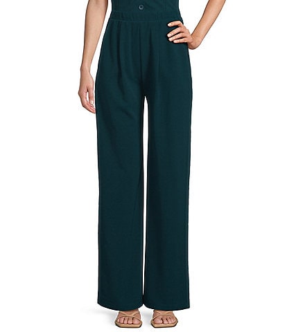 Moa Moa Coordinating High Rise Wide Leg Pull-On Pants