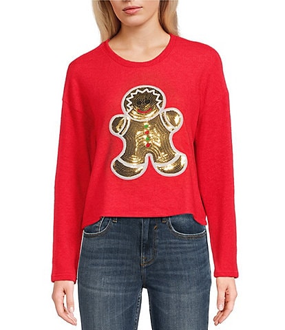 Moa Moa Long Sleeve Gingerbread Man T-Shirt