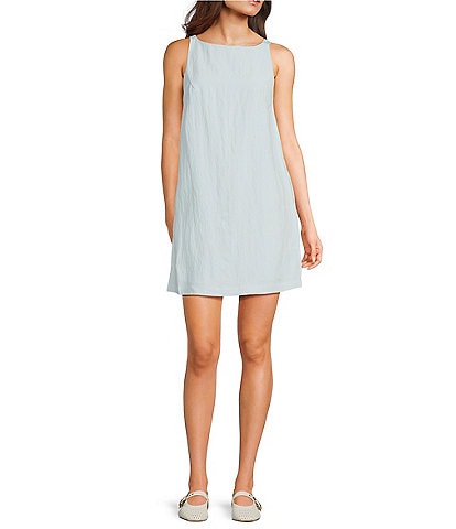 Mod Ref Boat Neck Shift Mini Dress