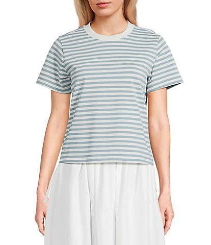 Mod Ref Knit Crew Solid T-Shirt