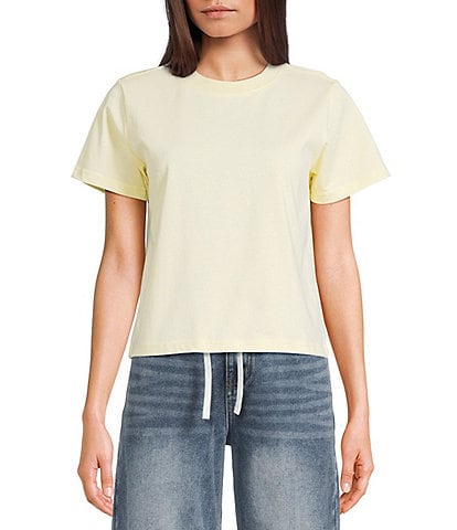 Mod Ref Knit Crew Solid T-Shirt