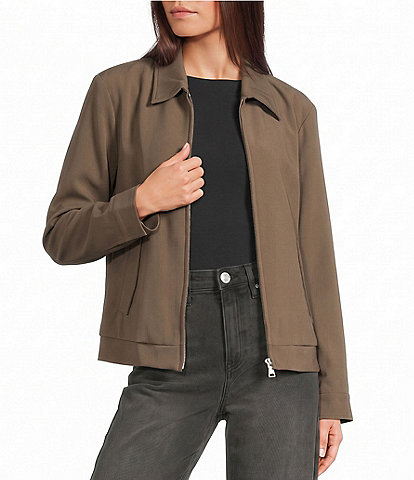 Mod Ref Pleated Collar Bomber Jacket