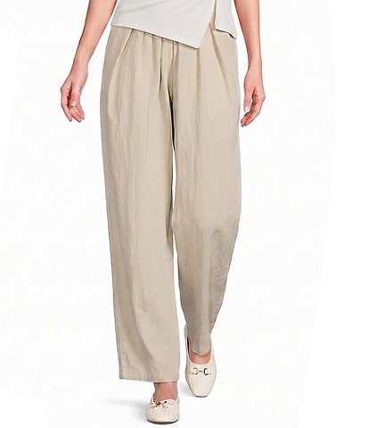 Mod Ref Pleated Elastic Waist Wide Leg Pants