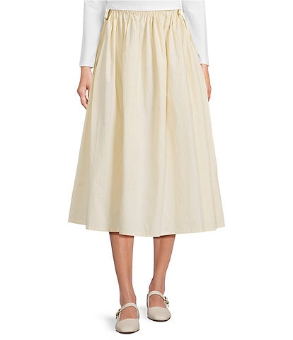 Mod Ref Pull On Poplin Maxi Skirt