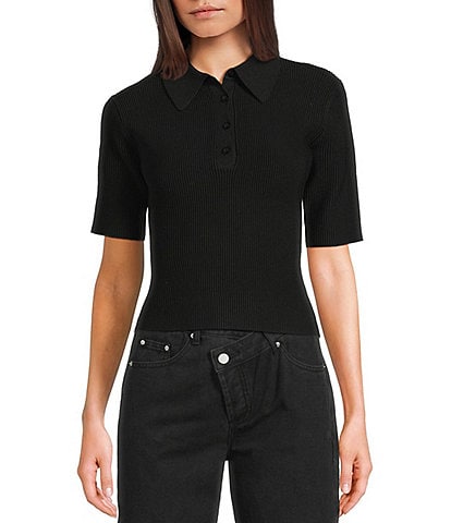 Mod Ref Short Sleeve Collared Top